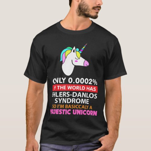 Ehlers Danlos Syndrome _ Majestic Unicorn T_Shirt
