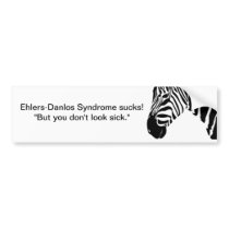 Ehlers-Danlos Syndrome sucks! Bumper Sticker
