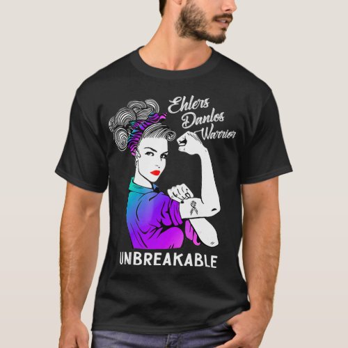 Ehlers Danlos Syndrome Warrior Unbreakable  EDS T_Shirt
