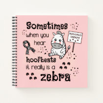 Ehlers-Danlos Syndrome Zebra Awareness Notebook