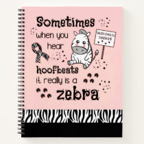 Ehlers-Danlos Syndrome Zebra Awareness Notebook