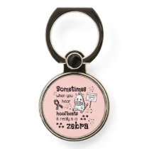 Ehlers-Danlos Syndrome Zebra Awareness Phone Ring Stand