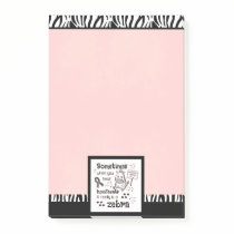 Ehlers-Danlos Syndrome Zebra Awareness Post-it Notes