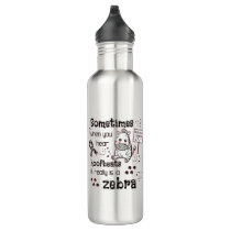 Ehlers-Danlos Syndrome Zebra Awareness Stainless Steel Water Bottle