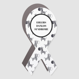 Ehlers Danlos Syndrome Zebra Car Magnet