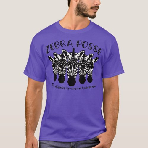 Ehlers Danlos Syndrome Zebra Posse T_Shirt