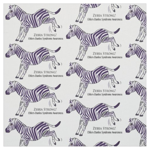 Ehlers-Danlos Syndrome Zebra Strong Fabric