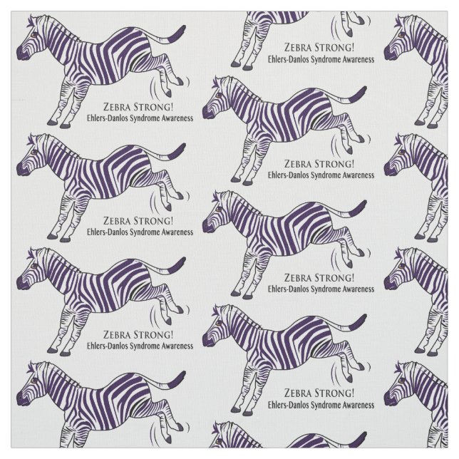 Ehlers-Danlos Syndrome Zebra Strong Fabric (Swatch)