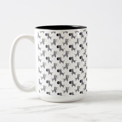 Ehlers Danlos Syndrome Zebra Two_Tone Coffee Mug