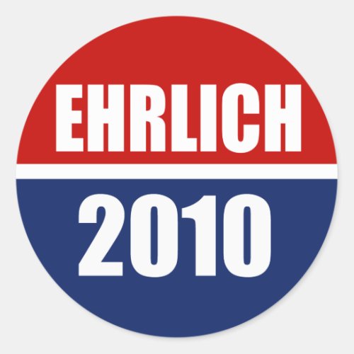 EHRLICH 2010 CLASSIC ROUND STICKER