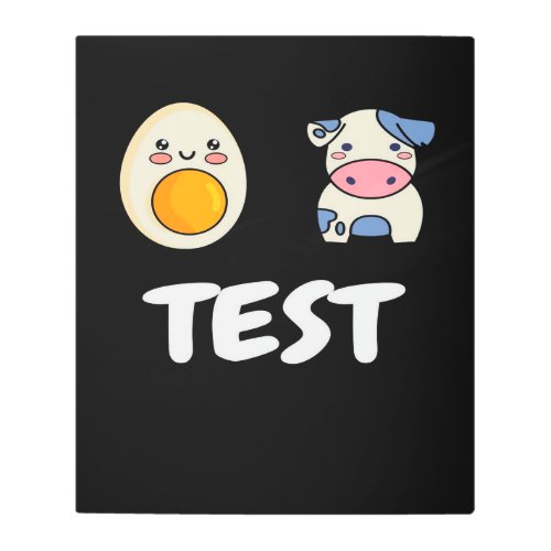 Ei Kuh Test IQ Test_ Metal Print