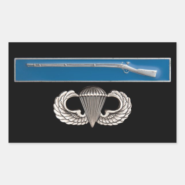 EIB Airborne Rectangular Sticker (Front)