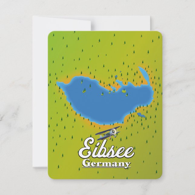 Eibsee Germany travel poster. (Front)