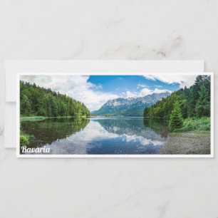 Eibsee lake in Bavaria, Germany Invitation