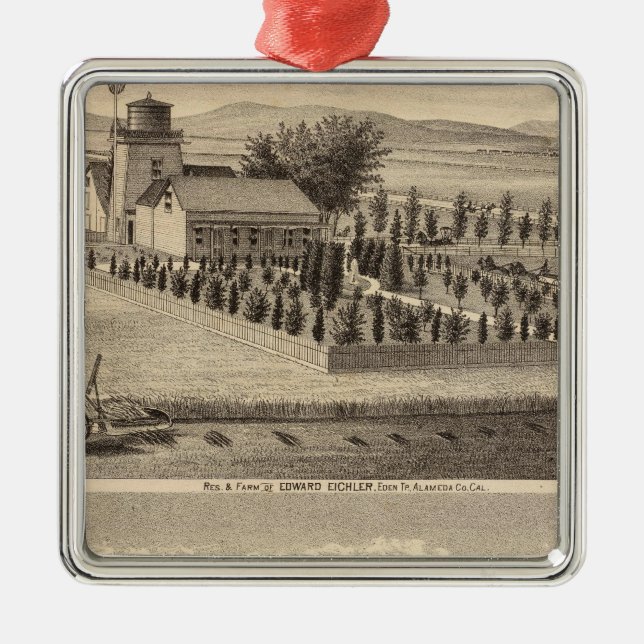 Eichler, Meyer residences Metal Ornament (Front)