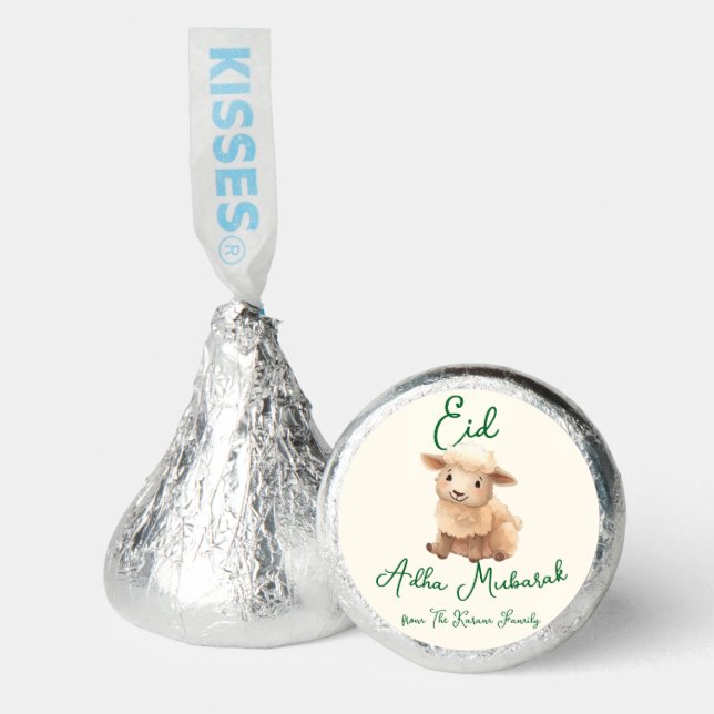Eid  Al Adha Beige Cute Sheep Dinner  Hershey®'s Kisses® (Front)