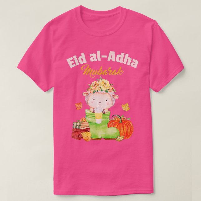 Eid Al Adha Eid Mubarak Happy Eid Day Muslim (38)  T-Shirt (Design Front)
