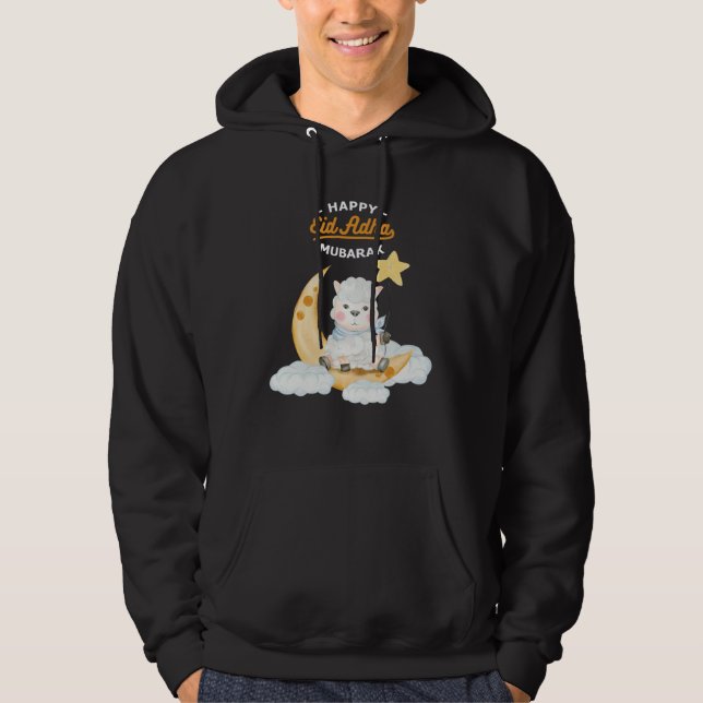 Eid Al Adha Eid Mubarak Happy Eid Day Muslim Hoodie (Front)