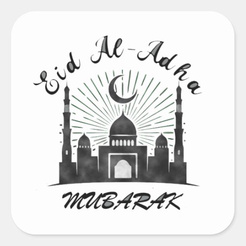 EID AL ADHA MUBARAK 2023  SQUARE STICKER