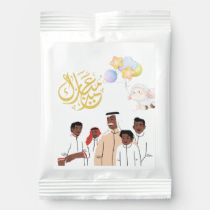 Eid Al-Adha Mubarak Family Celebration Round Stick Margarita Drink Mix