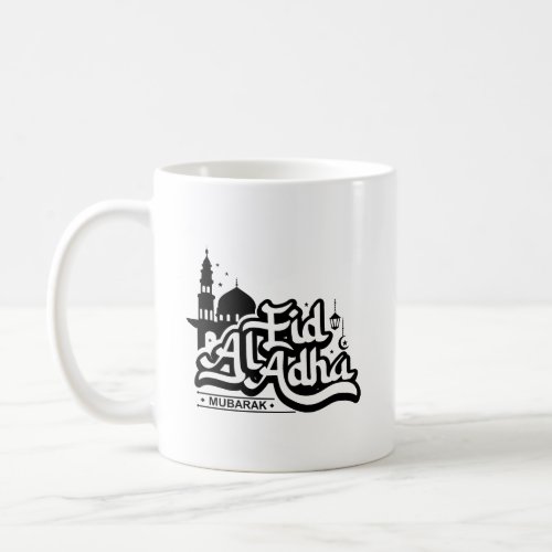 Eid Al_Adha Mubarak Typography Mug