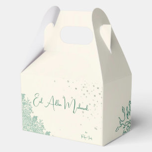 Eid  Al Adha Sage Green Kids Treat Favor Boxes