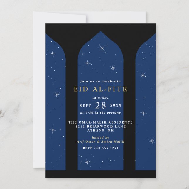 Eid al-Fitr Feast Celebration Invitation (Front)