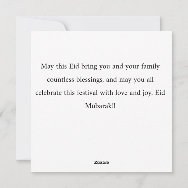 EID AL FITR HOLIDAY CARD (Back)