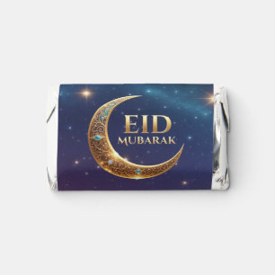 Eid al fitr Islamic celebration Gold And navy Hershey's Miniatures
