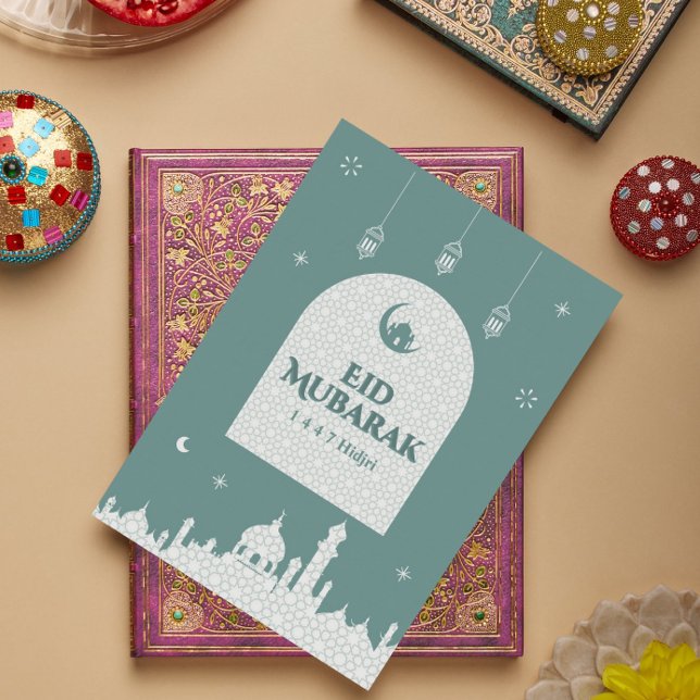 Eid al-Fitr Mubarak 1447H | Modern Islamic Design Thank You Card (Creator Uploaded)