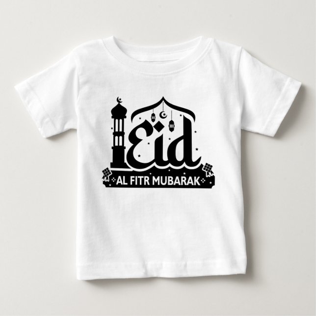 Eid Al Fitr Mubarak Baby T-Shirt (Front)