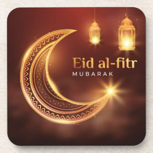 Eid Al-Fitr Mubarak Beverage Coaster