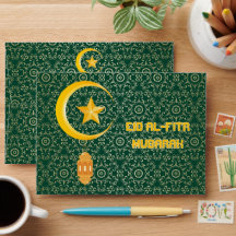 Eid al Fitr Mubarak Ramadan Kareem Moon Star