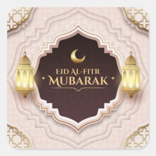 Eid Al-Fitr Mubarak Square Sticker