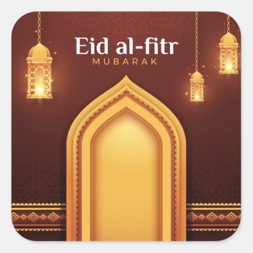 Eid Al_Fitr Mubarak Square Sticker