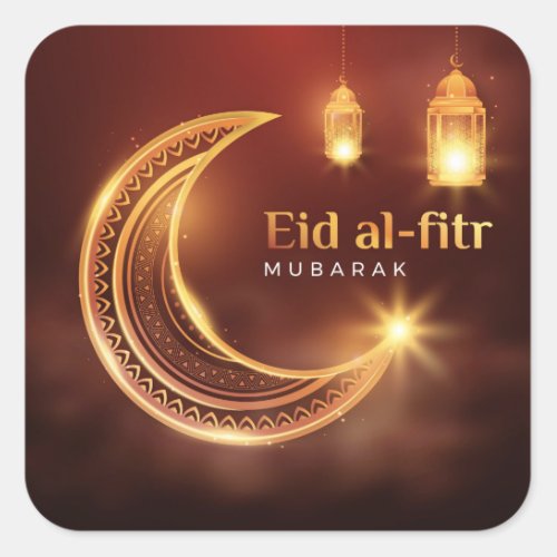 Eid Al_Fitr Mubarak Square Sticker