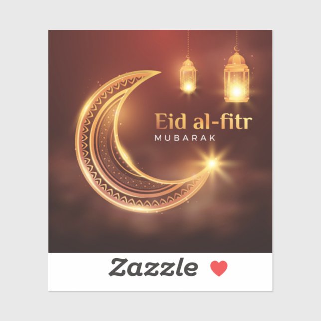 Eid Al-Fitr Mubarak Sticker (Sheet)