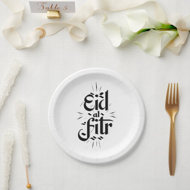 Eid Al Fitr Paper Plates (Wedding)
