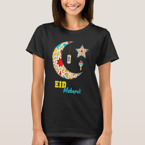 Eid Alfitr Mubarak Kareem Happy Ramadan Karim T_Shirt