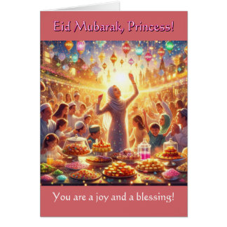 Eid Card for Girls – Princess Eid Mubarak