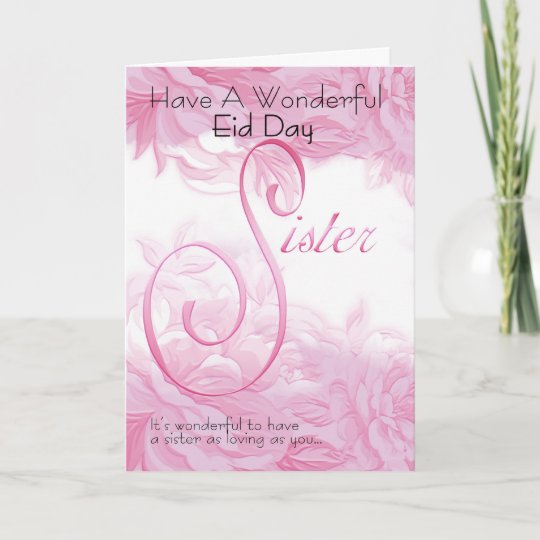 Inspirational 44 Sister Eid Card