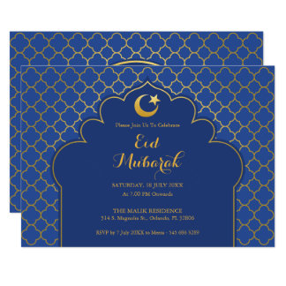 eid invitation celebration invitations morrocan pattern announcements