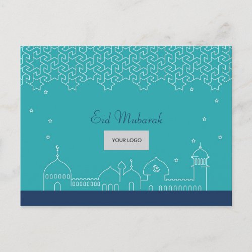 Eid Corporate Postcard _ Blue