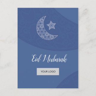 Eid Corporate Postcard - Blue