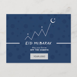 Eid Corporate Postcard - Blue
