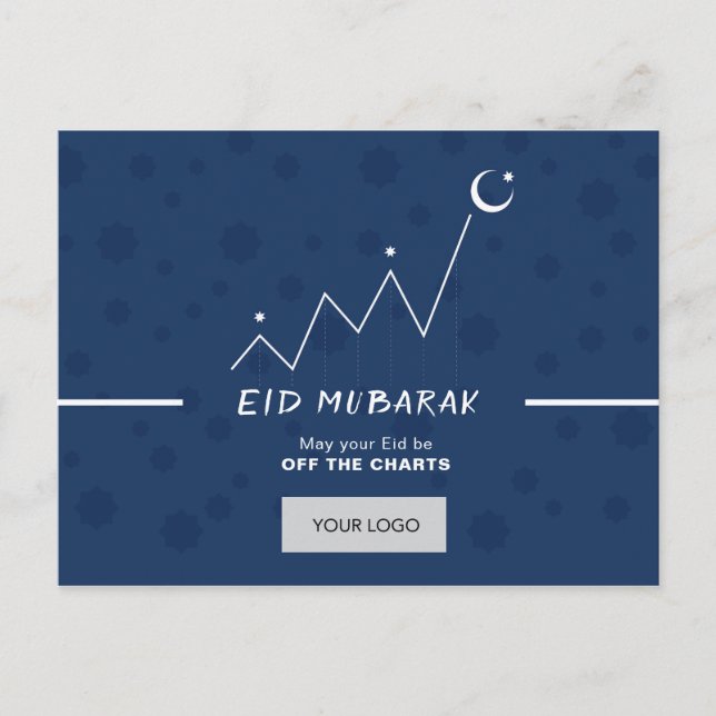 Eid Corporate Postcard - Blue (Front)