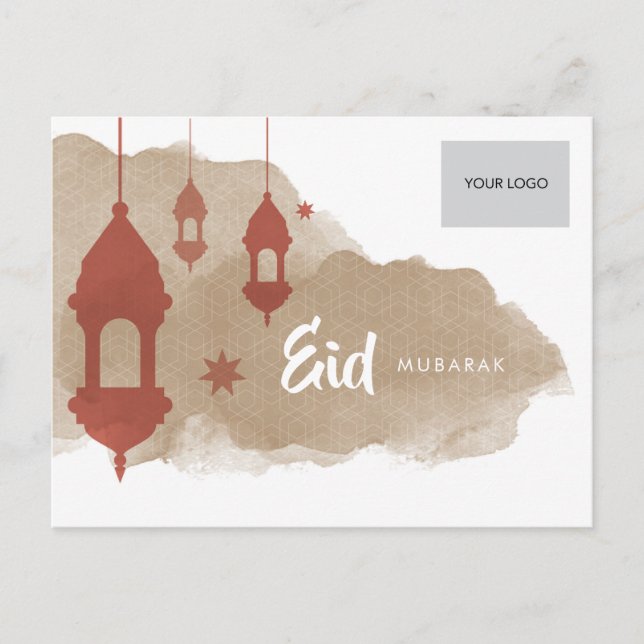 Eid Corporate Postcard - Red (Front)