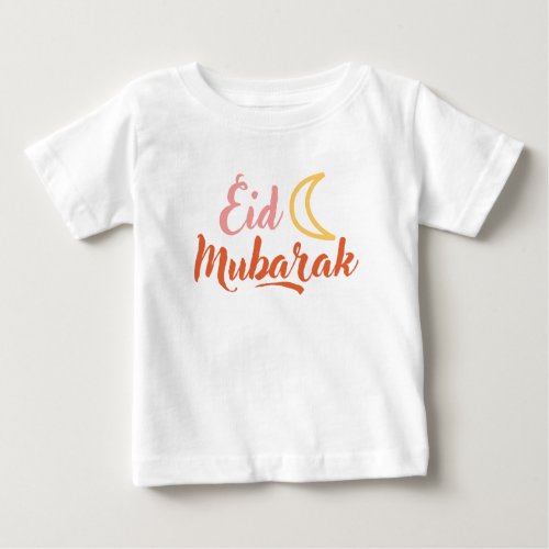 Eid Fitr Adha Mubarak Islamic Baby T_Shirt