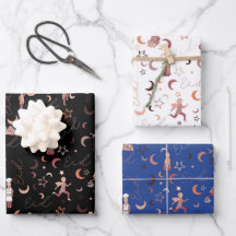 Eid Gift Wrapping Paper Sheets,19" x 29", set of 3