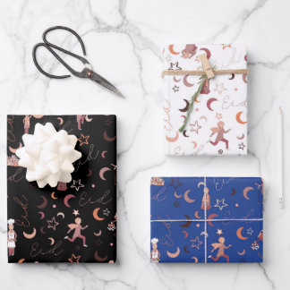 Eid Gift Wrapping Paper Sheets,19" x 29", set of 3